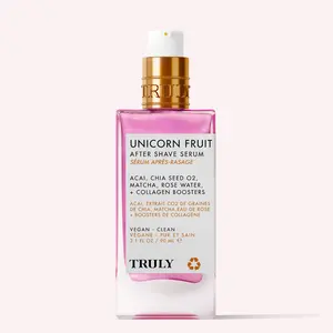 Unicorn Fruit After Shave Serum – Firming & Brightening Post-Shave Treatment with Matcha, Acai & Vegan Collagen Boosters – Improves Elasticity and Soothes Redness – Promotes Firmer, Smoother Skin – Gentle on Sensitive Areas – Sweet Cotton Candy Scent