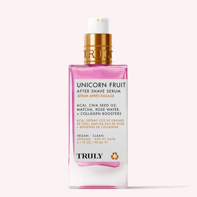 Unicorn Fruit After Shave Serum – Firming & Brightening Post-Shave Treatment with Matcha, Acai & Vegan Collagen Boosters – Improves Elasticity and Soothes Redness – Promotes Firmer, Smoother Skin – Gentle on Sensitive Areas – Sweet Cotton Candy Scent