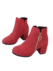 Women's Fashion Boots with Heart Buckle, Simple Versatile Design, Ankle Boots, Comfortable Trendy Shoes for All Occasions, Stylish Ladies Footwear, Rubber