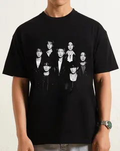 Retro Arirang Style Tee, Korean Pop Inspired Graphic Shirt, Casual Streetwear Tee