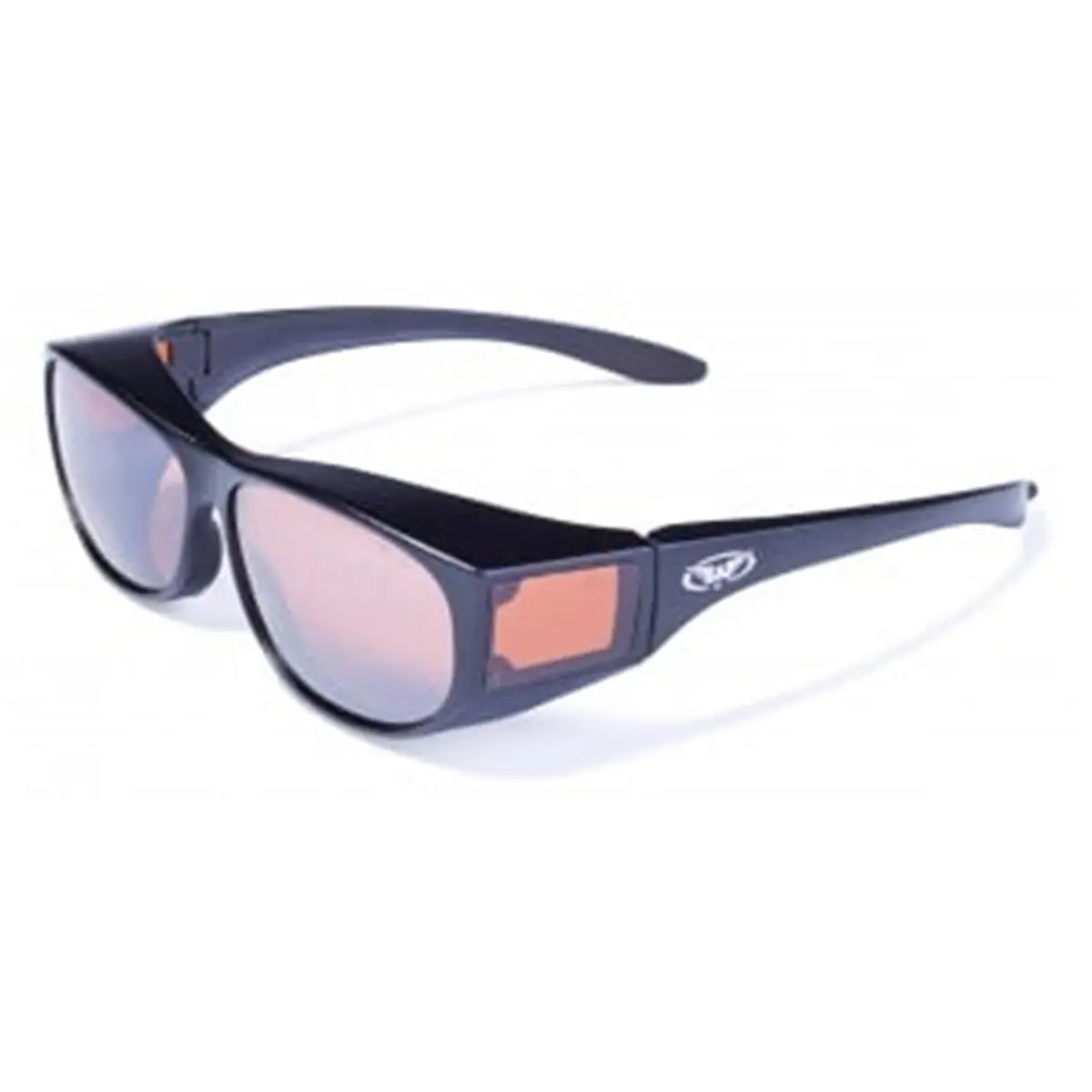 212 MAIN Unisex Lightweight Polycarbonate Safety Glasses, Aerodynamic Gloss Black Frame, Black Mirror Lenses, ANSI Z87.1-2010 Standards Certified, Wind-Proof, Scratch-Resistant, for Outdoor Hunting