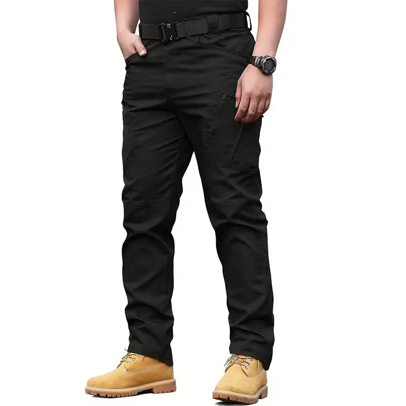 HOMUG Men's Lightweight Casual Cargo Pants feature multiple pockets and a variety of color options. Made of wear-resistant and scratch-resistant fabric, they are suitable for outdoor activities and ideal to wear in spring and autumn.