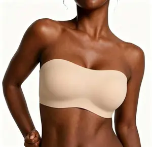 Women's Convertible Strapless Minimizer Bandeau Bra Underwire Unlin ed for Large Bust