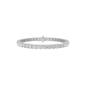 5.00ct 14K White Gold Round Diamond Tennis Bracelet 7"(IGI JEWELRY CERTIFICATE)