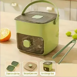 Portable 48-Cube Ice Maker Mold, Food-Grade Large Capacity Ice Tray, Easy Press Ice Cube Mold, Home Use Ice Making Tool
