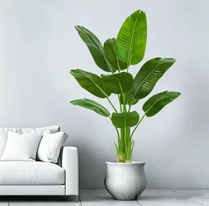 5ft Artificial Bird of Paradise Tree – Premium UV Resistant Faux Plant in Pot with Realistic Dried Moss, Lifelike Fake Flowers & Leaves for Home, Office, Garden, Outdoor Patio Décor – Tropical Houseplant Gift