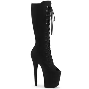 8 Inch Heel FLAMINGO-2051FS Black Suede