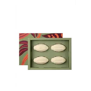 Natura Cacau Creamy Bar Soap Set of 4, Vegan Hydrating Bar Soaps, Cleanse & Nourish All Skin Types