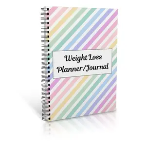 Weight Loss Planner, 1 Count Weekly Exercise Mileage & Calorie Tracking, Monthly Step & Habit Tracker, Suitable for Weight Loss & Fitness Enthusiasts