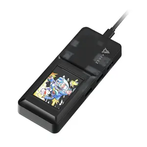 AJAZZ AKP01E Practical Expansion Dock 8-in-1 Desktop Assistant Office Visualization 4K HD Projection TF/SD Dual Card Slot USB-C Port Connection Suitable for various scenarios such as self media live streaming, office games, etc Type C Ports