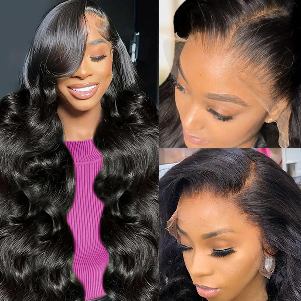 13x6 Body Wave Lace Front Wigs Human Hair Pre plucked Pre With Baby Hair Glueless Human Hair Wigs For Women HD Lace Frontal Wig