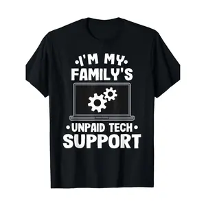 I Am Free Technical Support From My Family Funny Computer Engineer T Shirt
