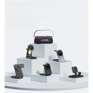 Popular 3-in-1 Magnetic Wireless Charging Stand 15W Fast Charging Compatible with Apple Integrated Magnetic Wireless Charger