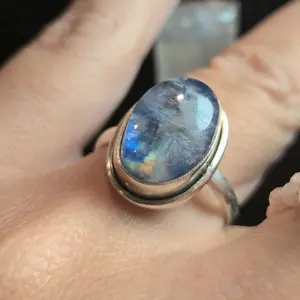 Size 8 925 Sterling Silver Rings Love Intention enhancer ring