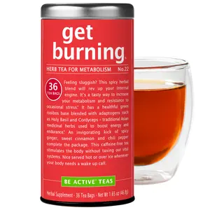 The Republic of Tea - Get Burning - Herbal Tea for Metabolism, 36 Tea Bags