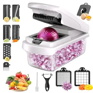 15-in-1 All Purpose Food Chopper Onion Veggie Slicer Cutter Grater Household Kitchen Essential Tool with Box