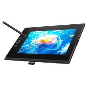 UGEE UE12 11.6" Writing Digital Graphic Tablet - Full-Laminated Screen, 124% sRGB Color Gamut, Battery-Free Stylus, 8 Shortcut Keys, Compatible with Windows, Mac & Android, Includes Cable