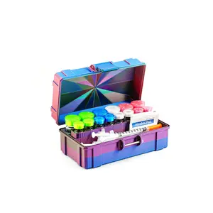 Mixed Vial Case | 6-Slot 10 ml Vial Case & 8-Slot 3 ml Vial Case Slots | Organizer for GLP-1, Peptides, Research