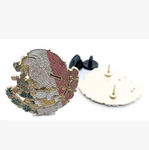 Pin Mexico Pin for Caps Clothing Enamel Badge Mexican Flag Pin Aguila Mex Flag