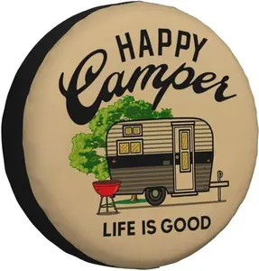 Spare Tire Cover Weatherproof Universal Wheel Protectors for RV Camper Travel Trailer SUV  15 Inch