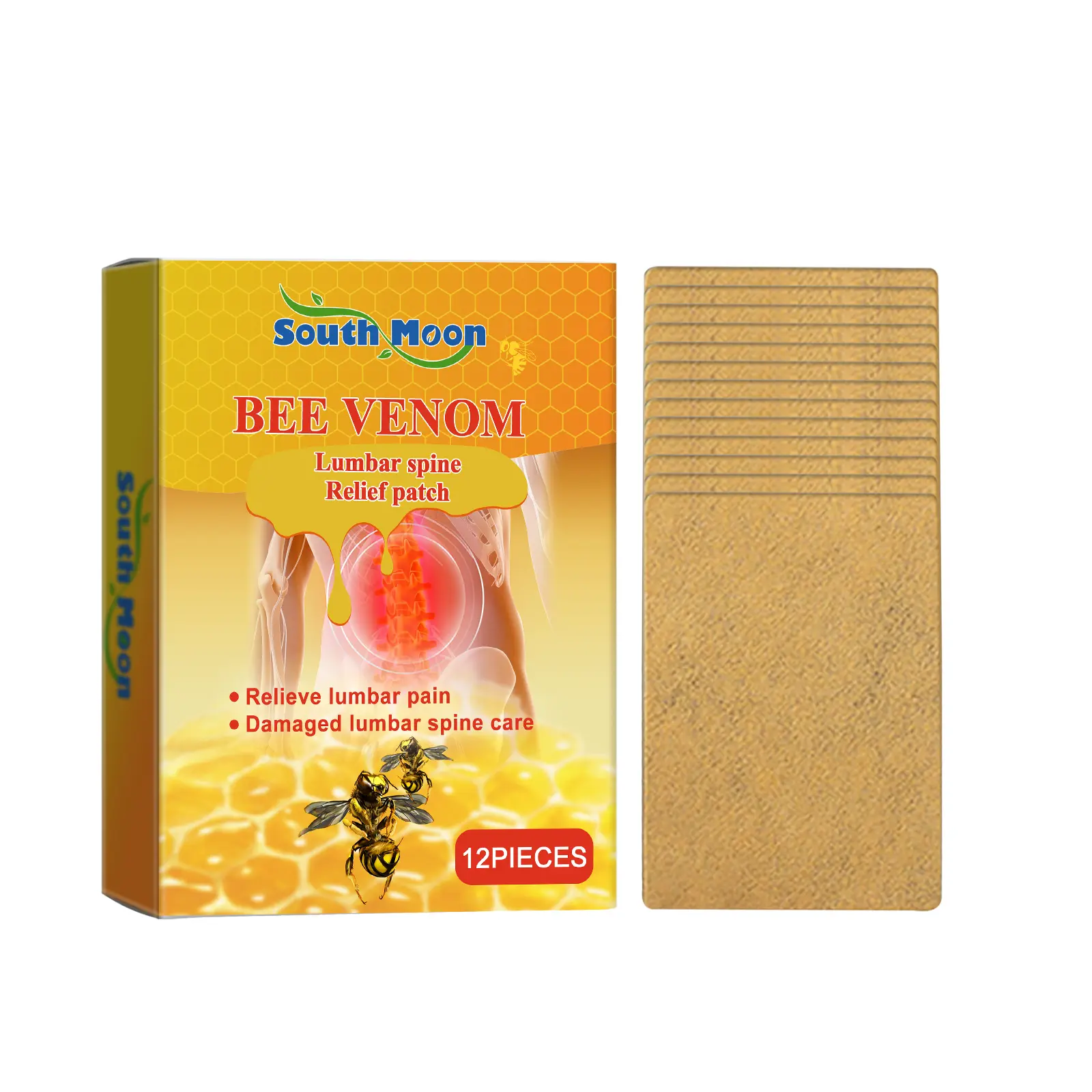Pain Relief Patches - Relieve Back Pain, Foot & Ankle Joint Muscle Discomfort - Soothing Body Care Patches Suitable for Entire Body Healthcare Therapy, Back Relief, Easy Apply