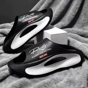 Reality Men’s Summer Sports Sandals – Non-slip EVA slides with arch support, thickened height boost design, breathable cutout construction, available in large sizes (36–49), versatile for everyday wear, shopping, parties, and the beach. Boy Fashion  guy