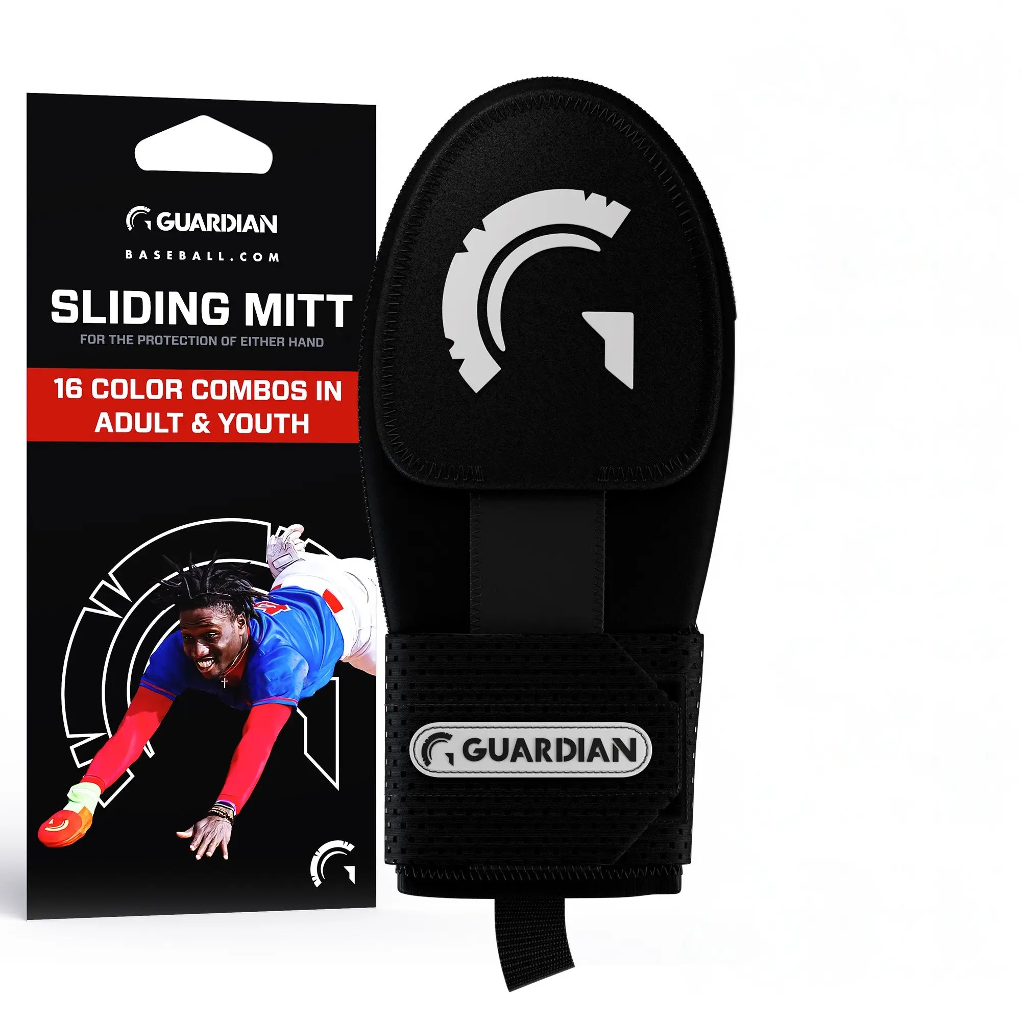Guardian Baseball Sliding Mitt (Black/White) Guardian Baseball Sliding Mitt (Black/White)