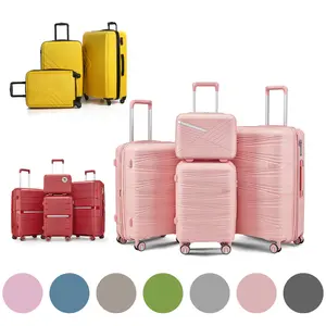 Luggage 4 Piece Sets(14/20/24/28), Hard Shell Lightweight TSA Lock Carry on Expandable Suitcase