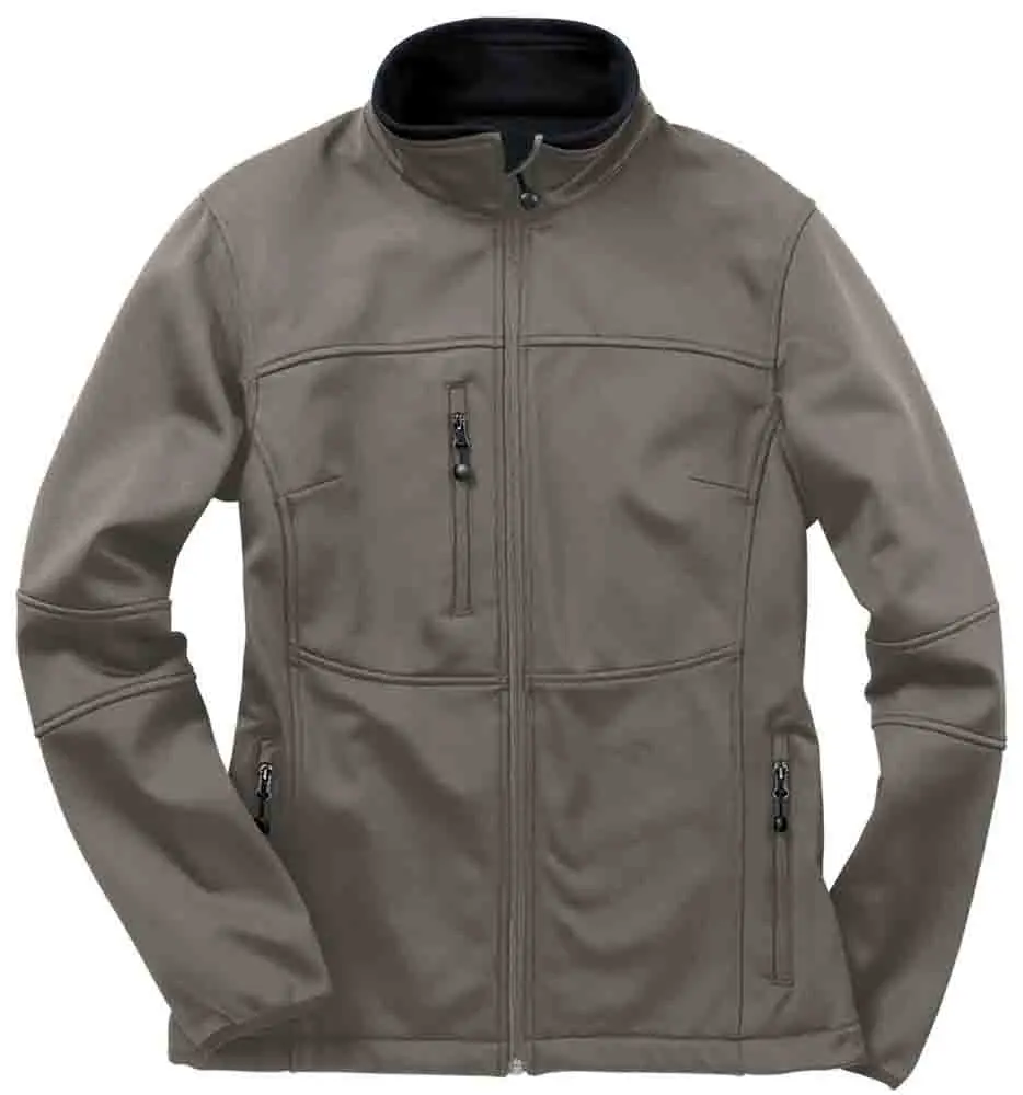 River's End Womens Soft Shell Jacket Casual Outerwear Athletic - Grey
