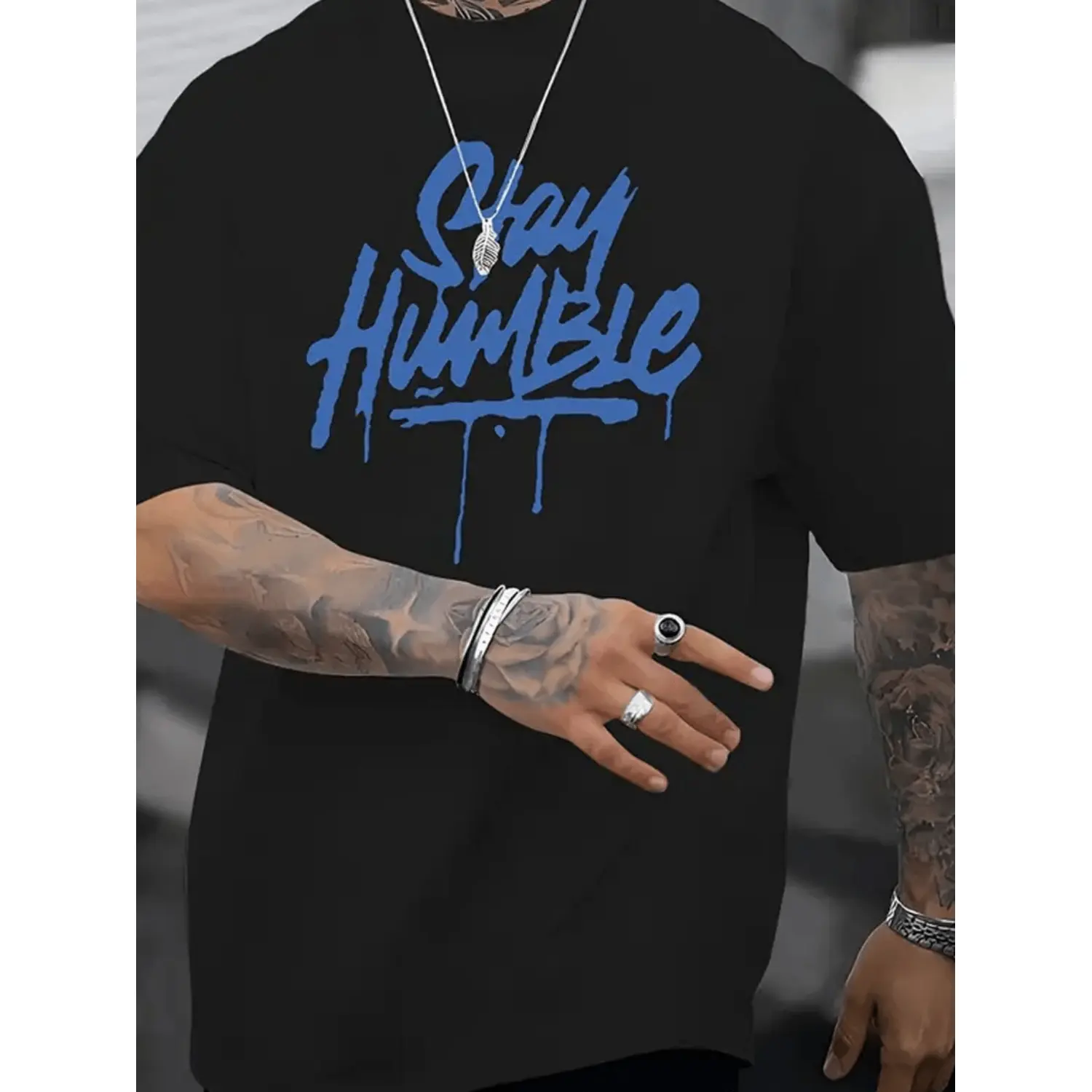 Summer t Shirts 1 pc 100 cotton t shirt mens casual novelty t shirt   blue lettering print short sleeved summer top black