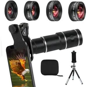 Phone Camera Lens Kit for iPhone, Android, 20X Telephoto Zoom Lens, Phone Wide Angle & Macro Lens, Fisheye, CPL Lenses Compatible with iPhone 12 11 X Xs XR 8 7 6 Plus Samsung and Other Smartphone