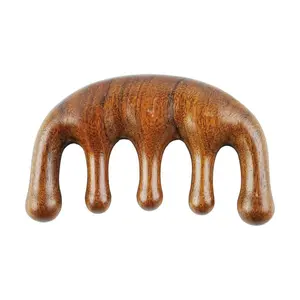 KAWASIMAYA Natural Sandalwood Multi-functional Comb 3.86 x 2.28 x 0.75 inches