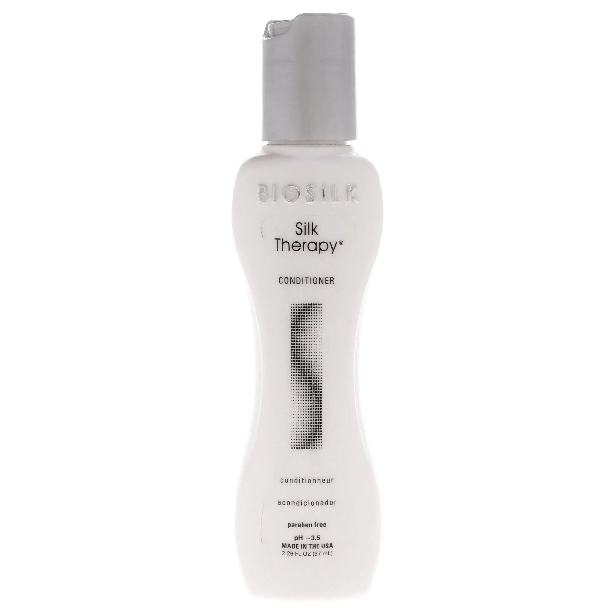 Unisex Biosilk Silk Therapy Haircare Conditioner - 2.26 fl oz, Paraben-Free, pH-Balanced, for All Hair Types, Post-Wash Application