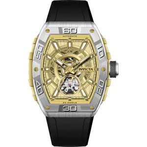 Invicta Men's Watch - S1 Rally Automatic Silver Case Black Silicone Strap | 69519