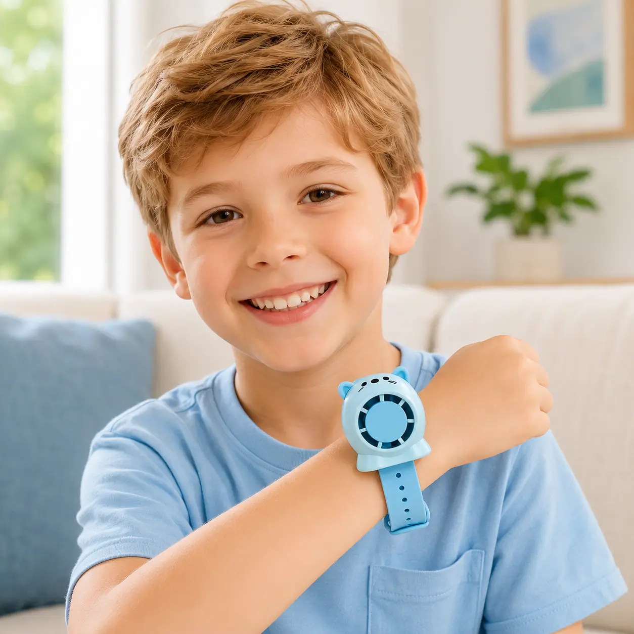 Kids Portable Mini Fan, Rechargeable Wearable Wrist Fan Watch, Lightweight Hands-Free Cooling Fan for Boys and Girls, Cute Cartoon Fan for School, Easy Travel, Outdoor Activities, Daily Use, Summer Birthday Gift tiktokshopbacktoschool