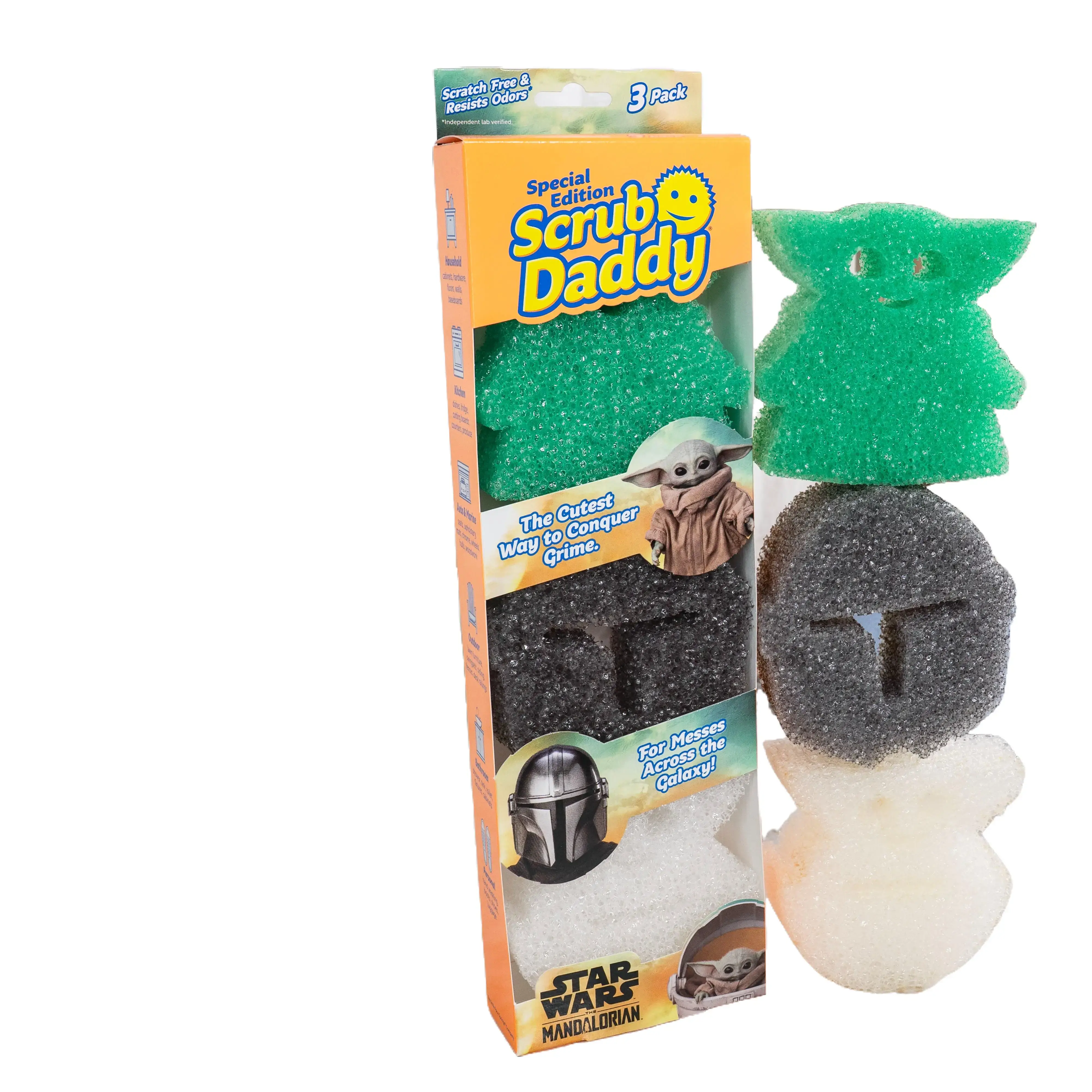 Scrub Daddy Mandalorian 3 Count Sponge Set Scrub Daddy Mandalorian 3 Count Sponge Set