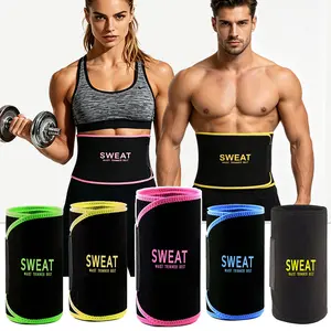 Women Waist Trainer Trimmer Exercise Belt Neoprene Sauna Sweat Bands Women and Men Sweat Band Waist Trainer for Training & Workouts,  Tummy Wrap Workout Belt Sweat Belly Band Sports Girdle Sauna Suit