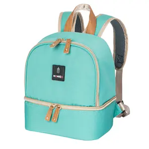 Small Breast Pump Bag Backpack with Cooler Compatible with Elvie and Medela Pumps, Wearable Pumping Tote Bag