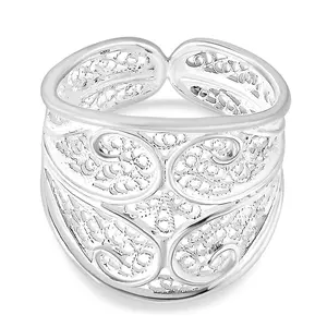 Artistry Tarakashi Collection Filigree Ring in Sterling Silver Size 7 5.50 Grams Christmas Gifts