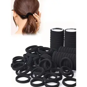 Solid Color Hair Tie, High Elastic Hair Tie, Hair Rubber Bands, Hair Accessories for Women & Girls, Minimalist Headwear Suitable for Thick Hair