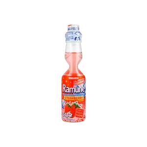 SANGARIA Japanese Ramune Soda - Strawberry Flavor, 200ml Bottle - Classic Japanese Soda with Unique Marble Cap