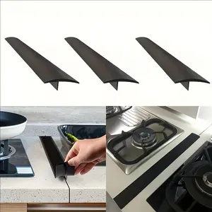 3-Pack Silicone Kitchen Gap Filler, Heat Resistant, Non-Stick, Splash-Proof, Waterproof, Easy Clean, Durable, for Countertops, Stoves, Baking, Grilling