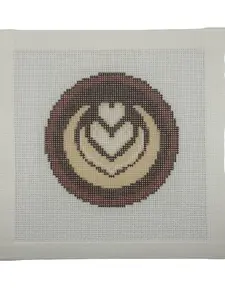 Latte Needlepoint Canavs