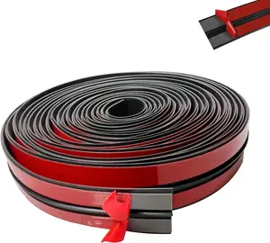 16.4Ft T Shape Sunroof Sealing Strip Windshield Rubber Seal  Weather Stripping Trim for  Front Rear Windshield, MoldingTailgate Adhesive Rubber Seal Strip (30mm)