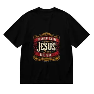 Men's Black T-Shirt Heavyweight 6.1oz 100% Cotton Classic Fit Short Sleeve Tagless Crew Neck Text,Ribbon,Decorative Double-Stitched Hem & Reinforced Shoulders Menswear Top