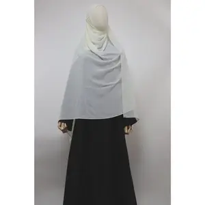 XL Premium Chiffon Hijab - Cream