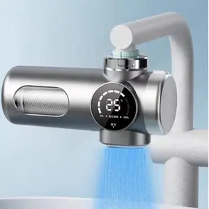AQUPUVIR Sink water filter with LED display, smart digital faucet water filter, kitchen and bathroom water filter  LED Display Sink Water Filter