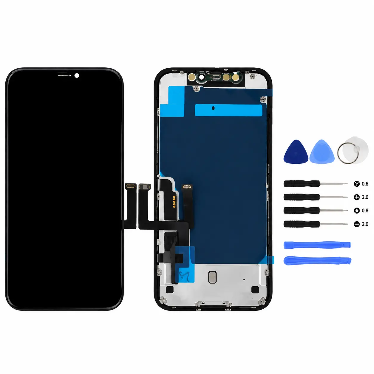For iPhone 11/iPhone 11 Pro/iPhone 11 Pro Mx LCD Display Touch Screen Digitizer Assembly Frame Replacement