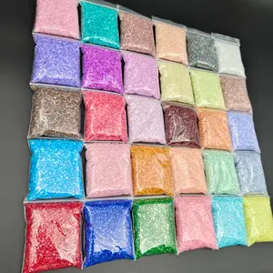 150g Assorted 30-Color Irregular Glass Shards - 2-4mm Sparkling Pieces, Ideal for DIY Resin Crafts, Jewelry Making, and Vase Fillers - Home Decor, Christmas Craft Supplies, and a Top Choice for Craft Enthusiasts (No Packaging Box),summervibes