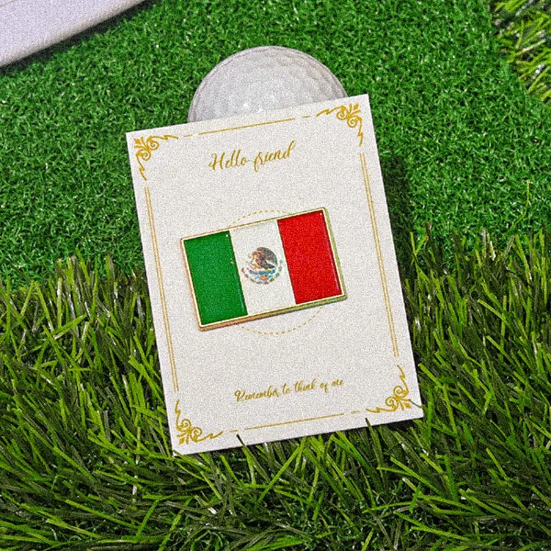 Creative Flag Design Baseball Cap Pins, Fashionable Alloy Badge for Daily Wear, Trendy All-match & Exquisite Brooch for Birthday Gift, Fashion Accessory